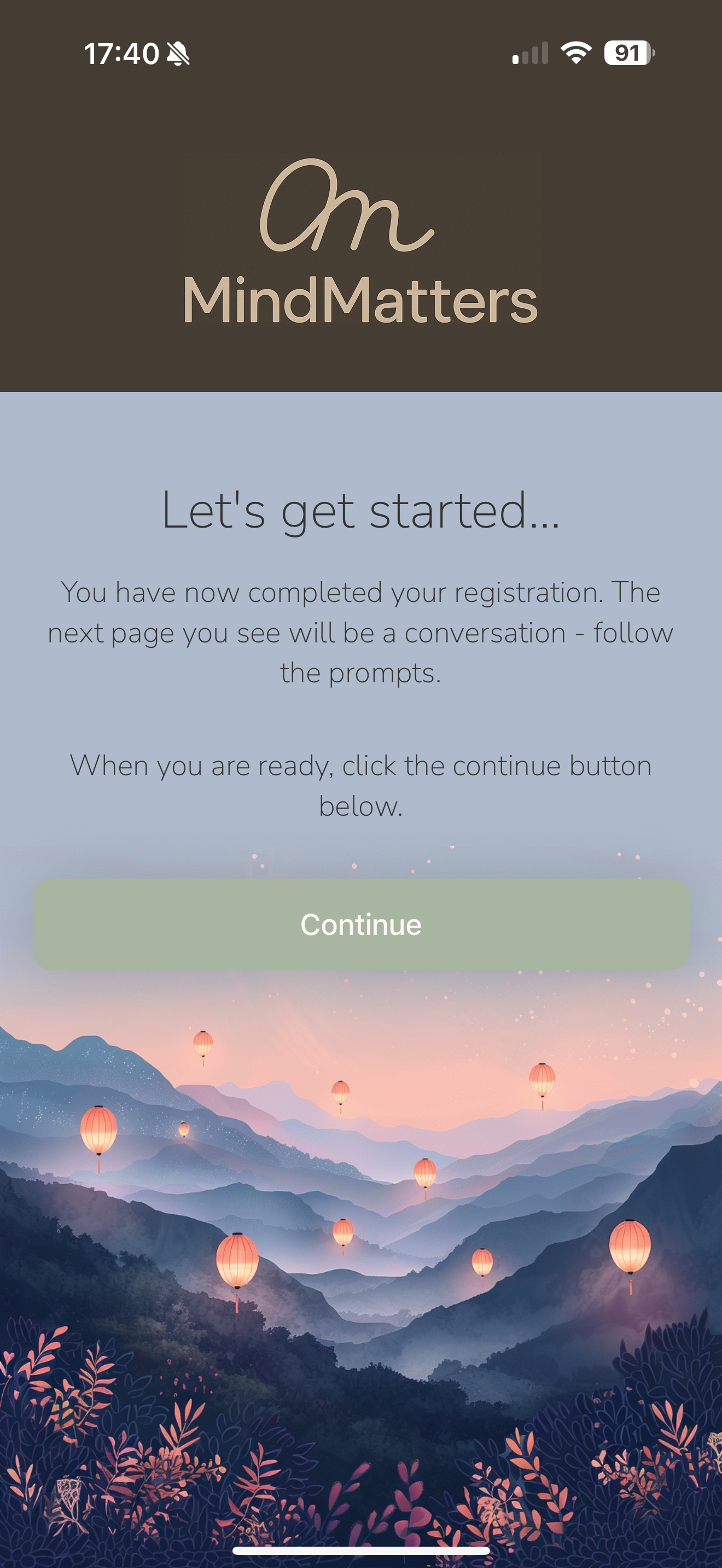 Conversation with MindMatters guide